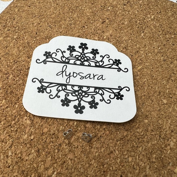 LAST 1! TIFFANY BLUE AMAZONITE STUD EARRINGS - Picture 5 of 5